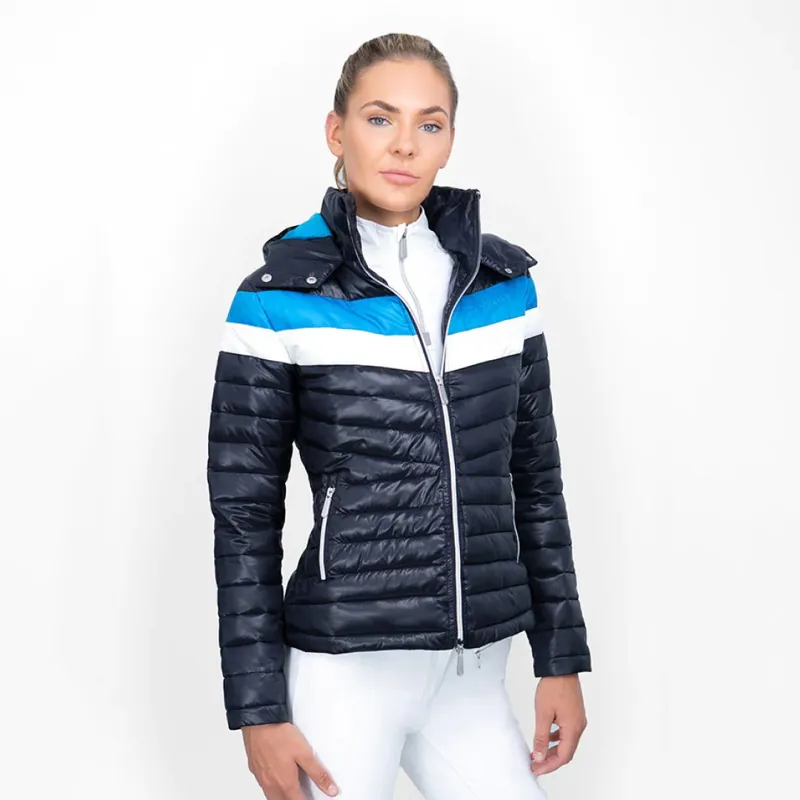 Coldstream Southdean Quilted Jacket - Navy/White/Blue